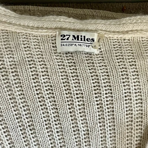 27 Miles Malibu Cashmere Layering Sweater Size M - Picture 5 of 5